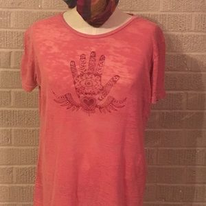 Mojoware Ladies XL short sleeve burnout tee